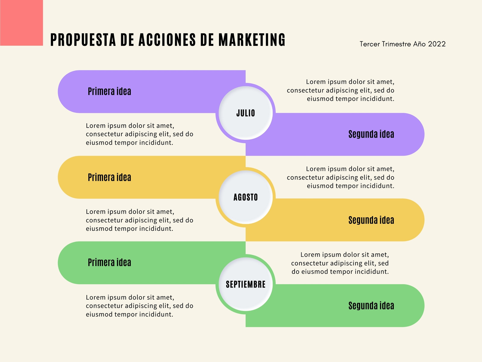 Gráfico Propuesta de Marketing Formal Colorido