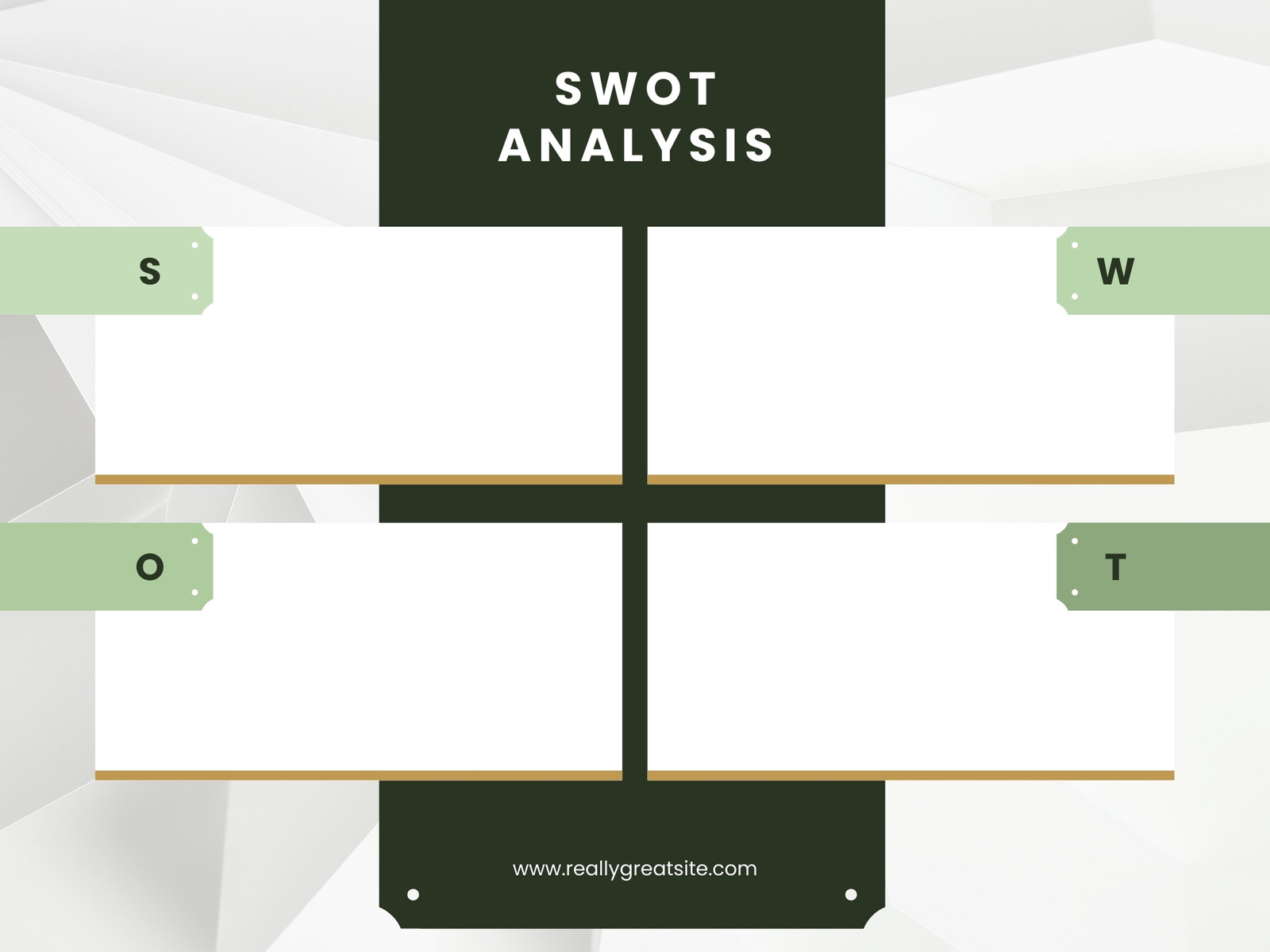 Minimalist Business SWOT Analysis Template