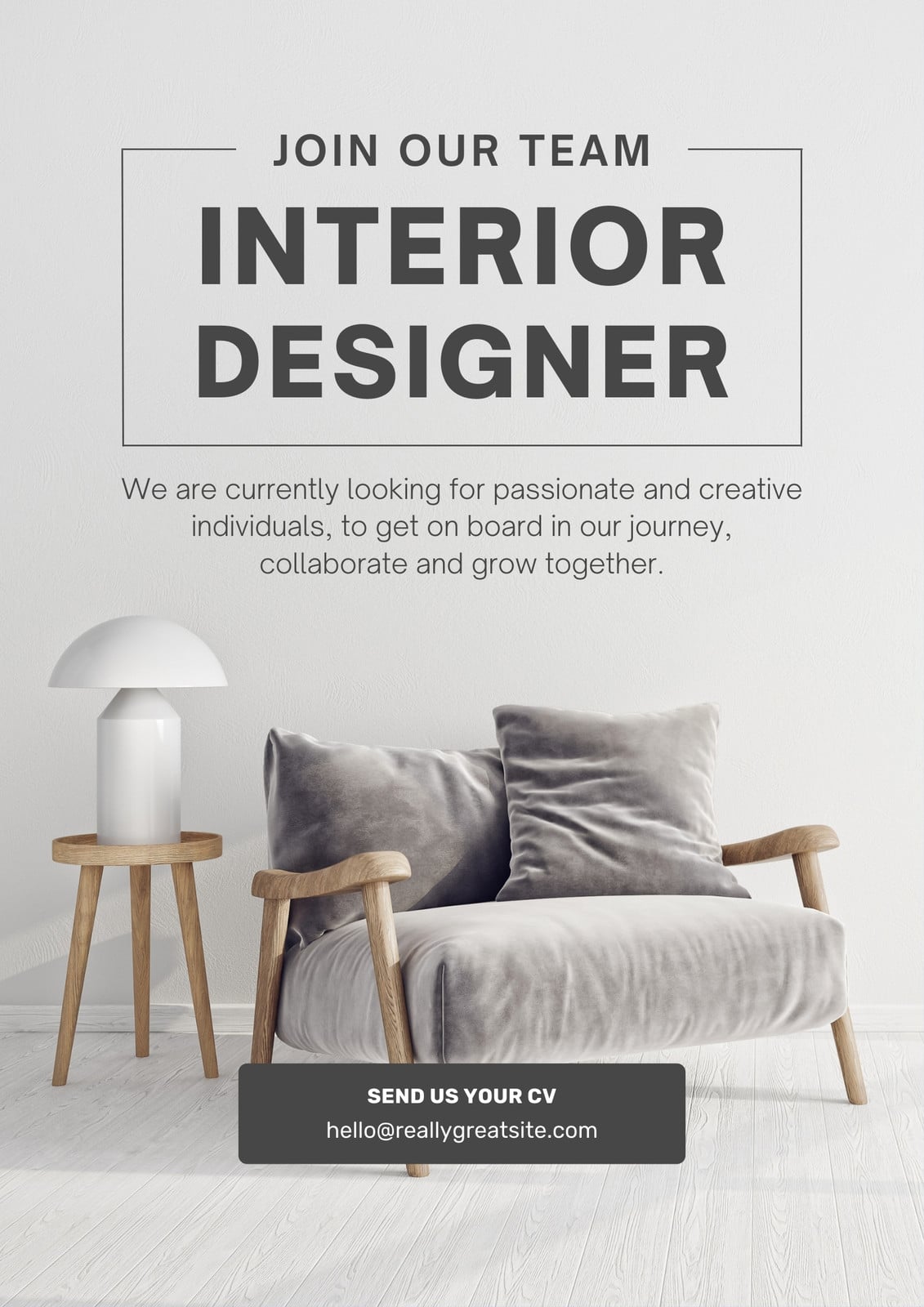 We Are Hiring Interior Designer (Poster) We Are Hiring Interior Designer (Poster)