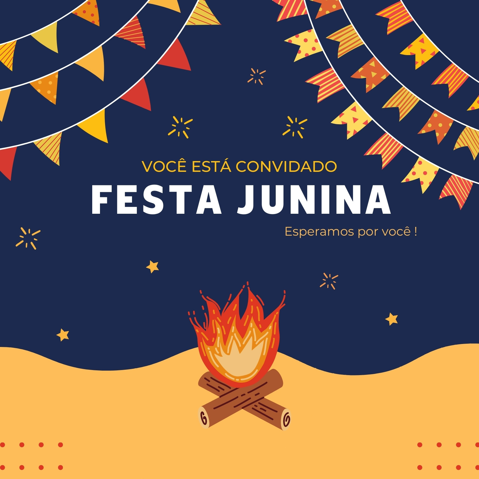 Festa junina instagram post