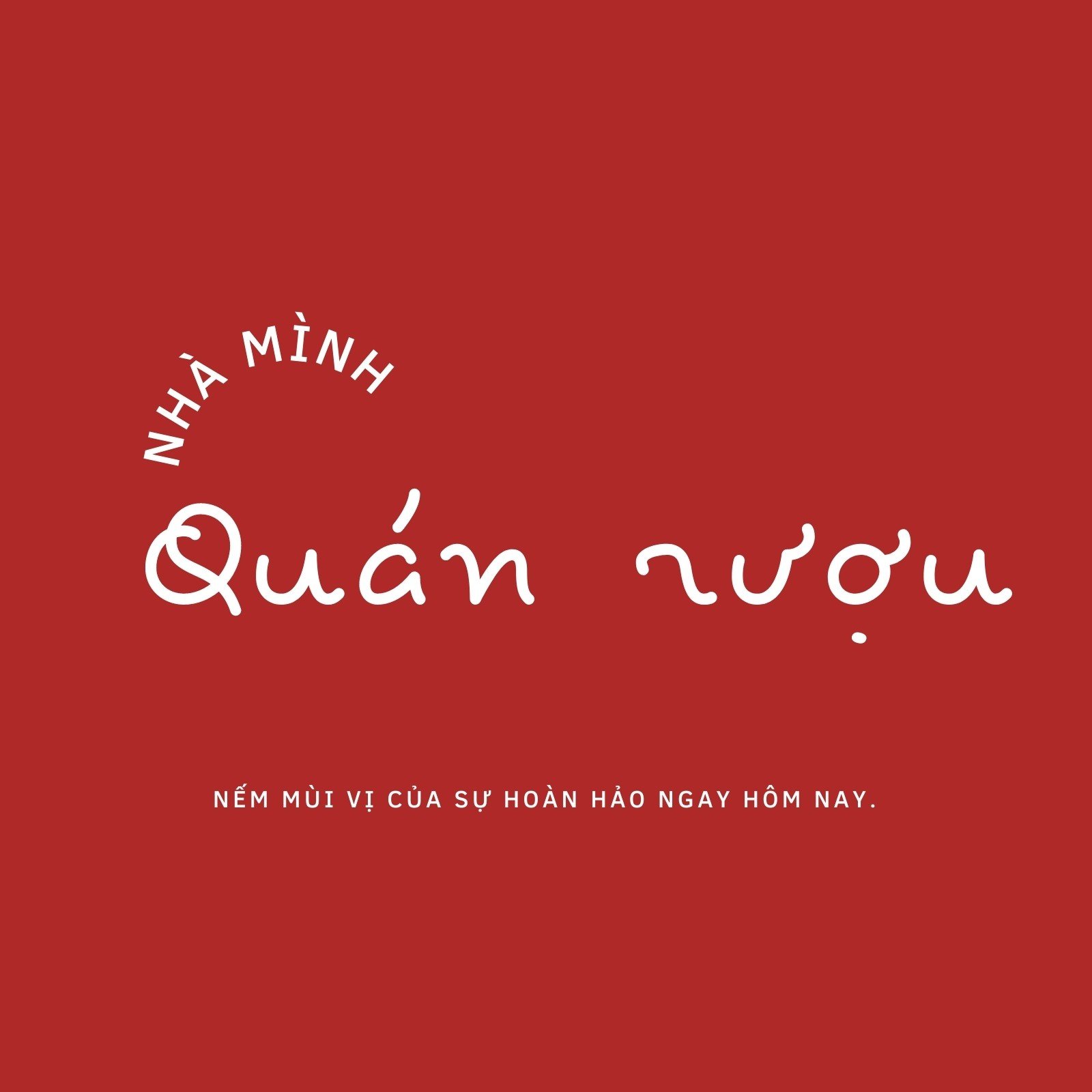 Đỏ và Trắng Cực kỳ tối giản Thức ăn Biểu trưng