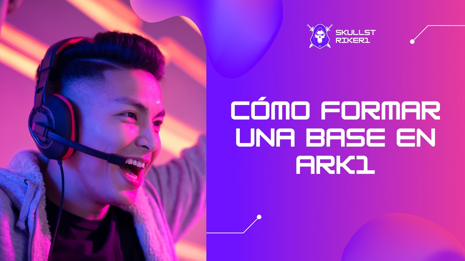 Rosa Morado Gradiente Futurista Neón Supervivencia Miniatura de YouTube