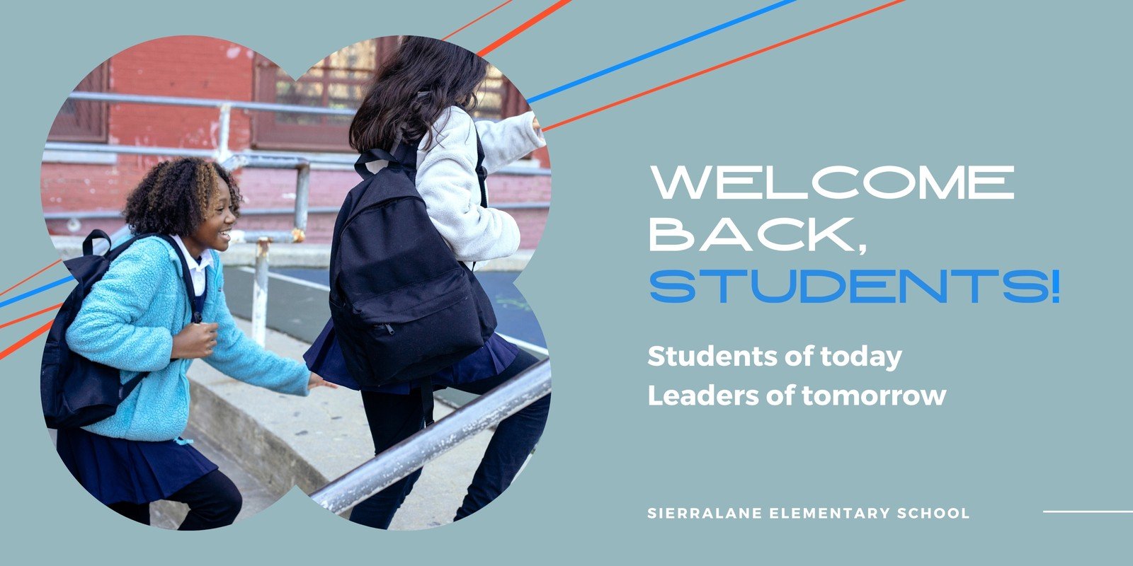 Blue Clean Graphic Welcome Message Elementary Back to School Banner Blue Clean Graphic Welcome Message Elementary Back to School Banner