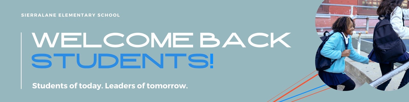 Blue Clean Graphic Welcome Message Elementary Back to School Banner Blue Clean Graphic Welcome Message Elementary Back to School Banner