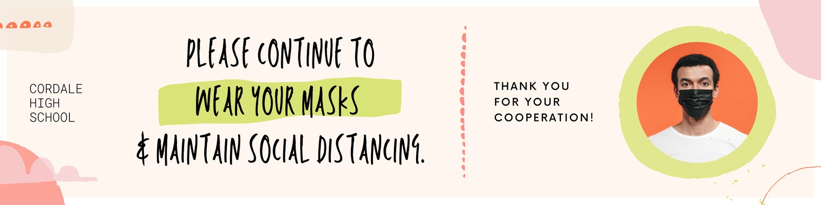 Pink Orange and Green Organic and Handcrafted Classroom Health and Safety High School Back to School Banner Pink Orange and Green Organic and Handcrafted Classroom Health and Safety High School Back to School Banner