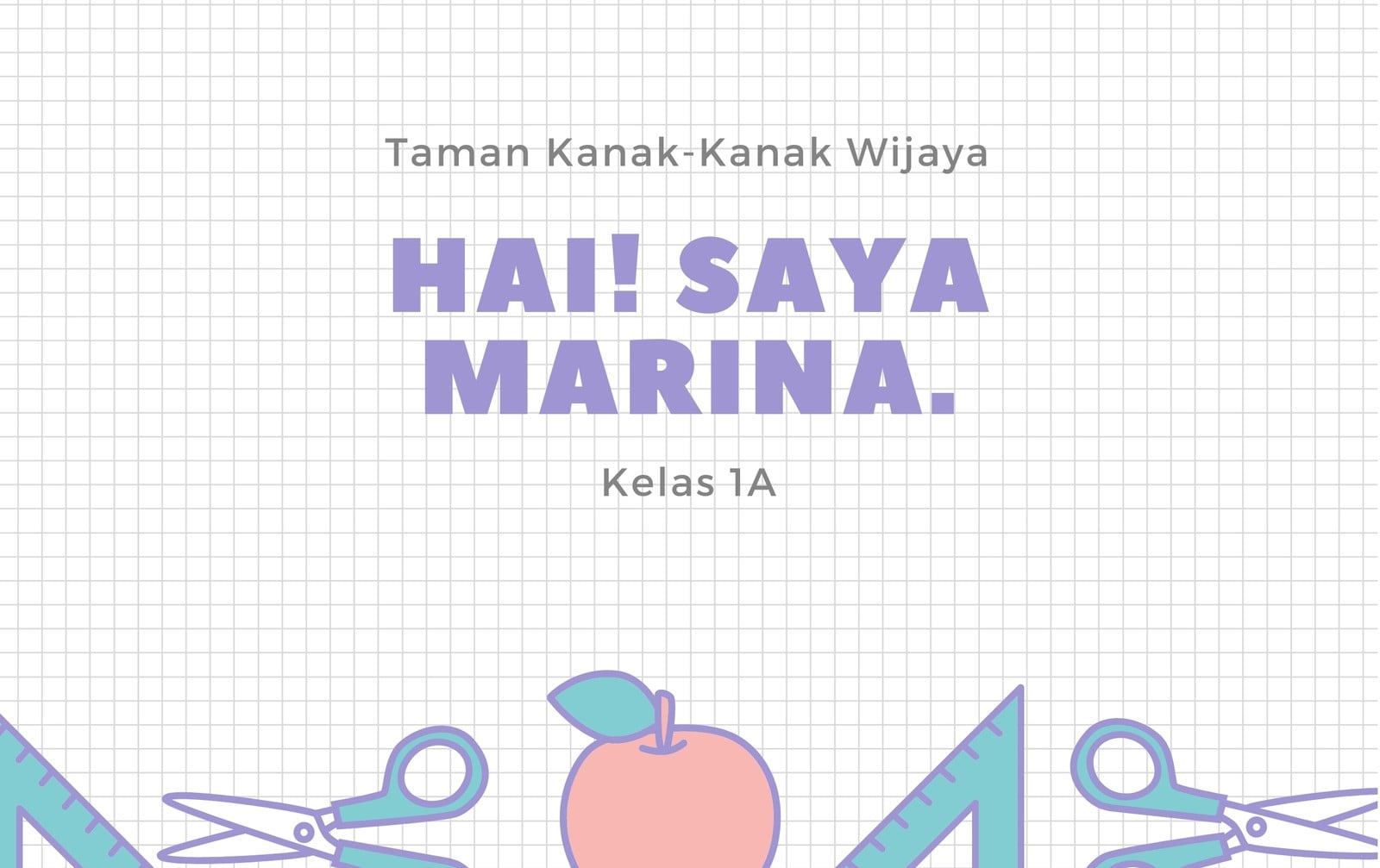Putih Kotak-kotak Pastel Materi Sekolah Nama Kartu Identitas Putih Kotak-kotak Pastel Materi Sekolah Nama Kartu Identitas