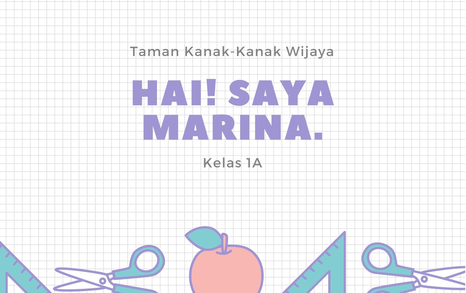 Putih Kotak-kotak Pastel Materi Sekolah Nama Kartu Identitas Putih Kotak-kotak Pastel Materi Sekolah Nama Kartu Identitas