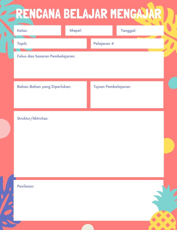 Gratis Contoh RPP TK Keren - Canva