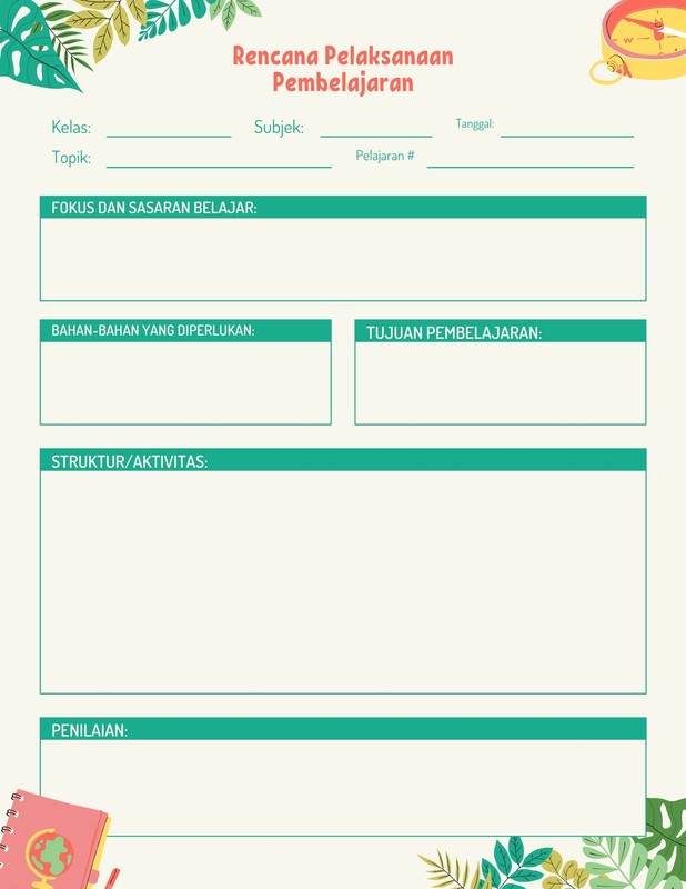 Gratis Contoh RPP TK Keren - Canva