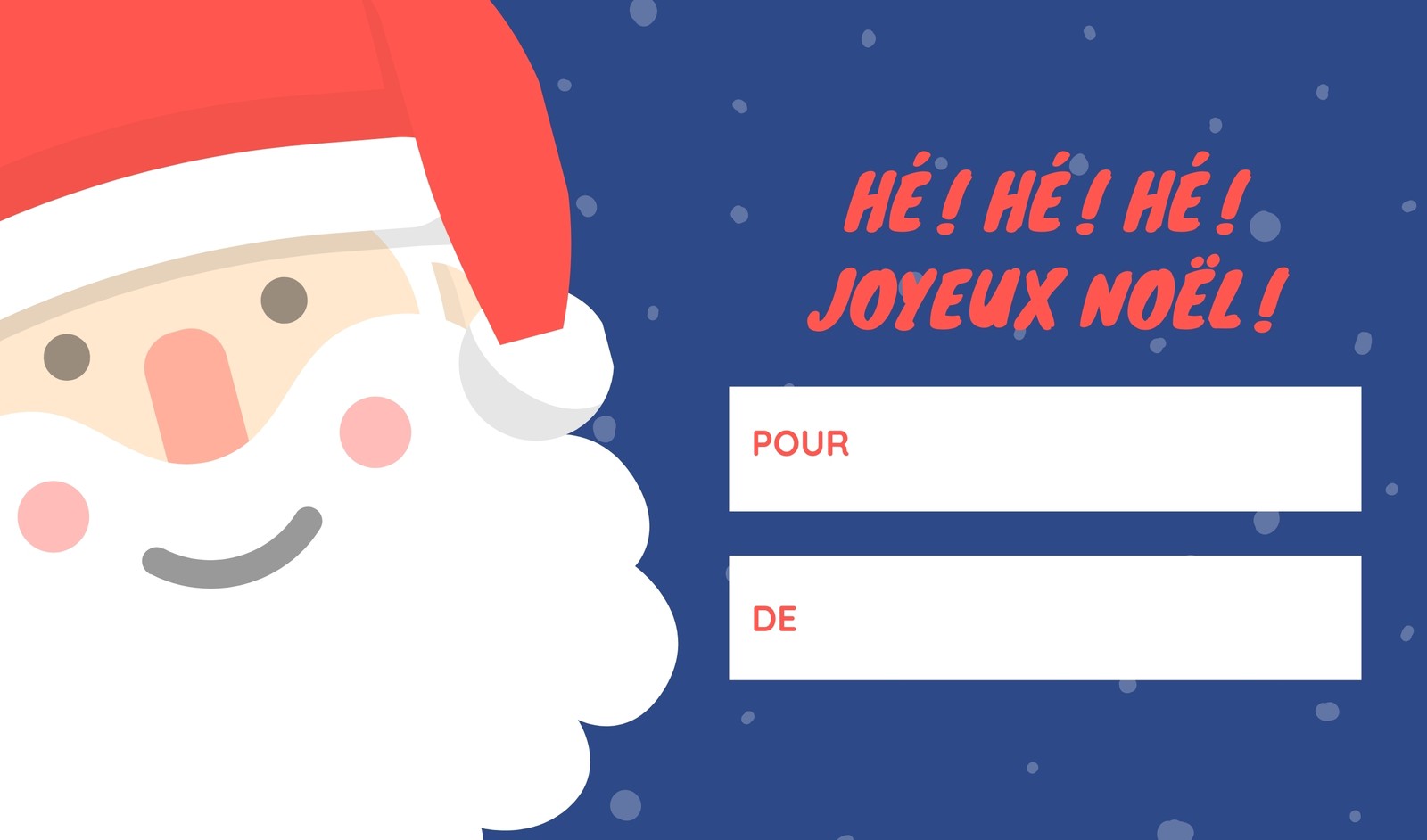 Rouge et Bleu Illustré Père Noël Étiquette Rouge et Bleu Illustré Père Noël Étiquette