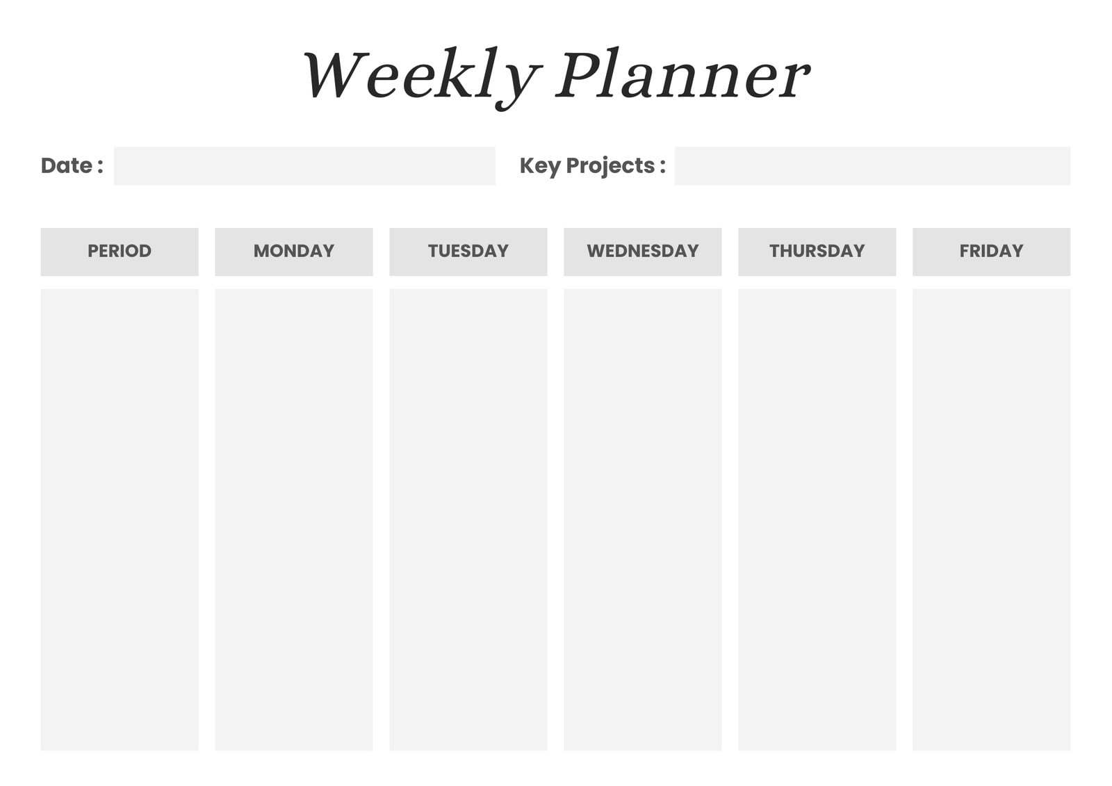 Free printable class schedule templates to customize | Canva
