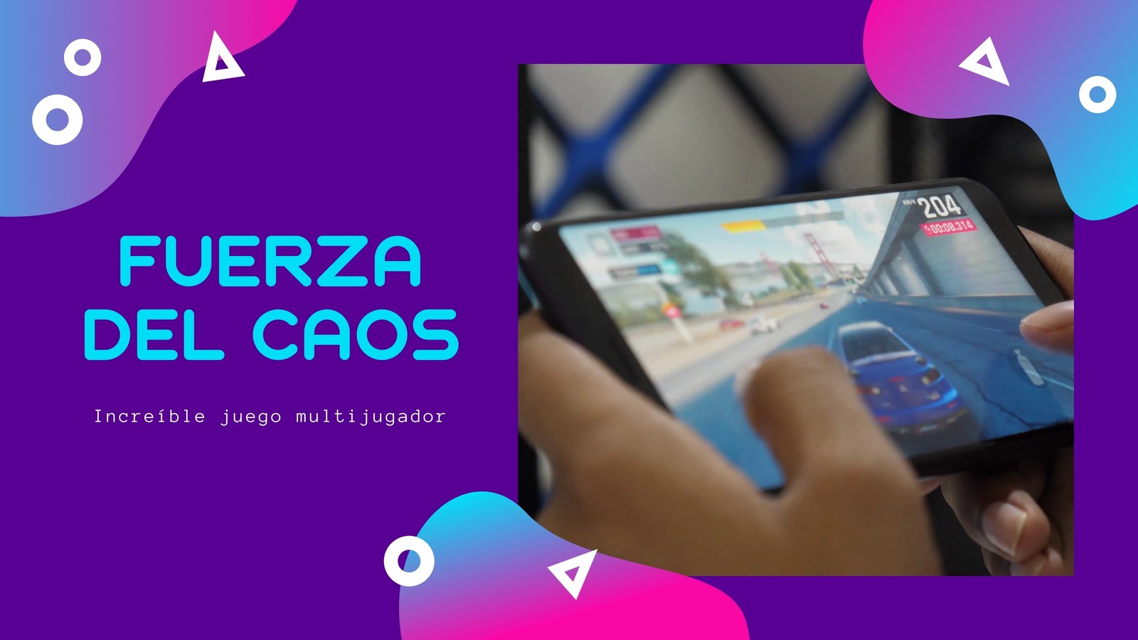 Púrpura, Rosa y Azul Geométrico Video En Línea Juegos Clip de Entrada para YouTube
