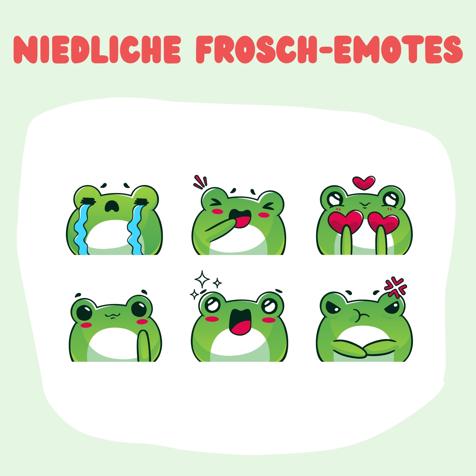 Grün Niedlich Frosch Twitch Emote Grün Niedlich Frosch Twitch Emote
