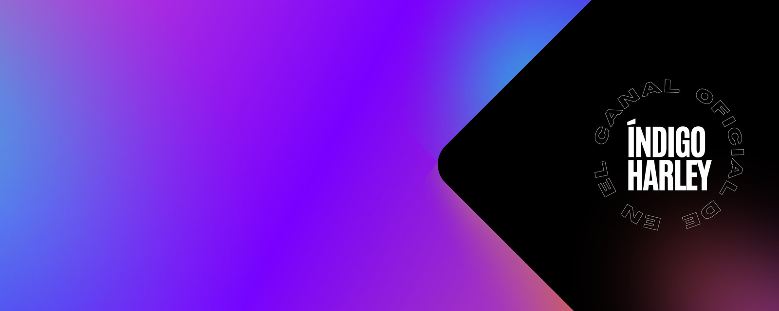 Rosa Azul y Negro Gradiente Banner para Twitch Rosa Azul y Negro Gradiente Banner para Twitch