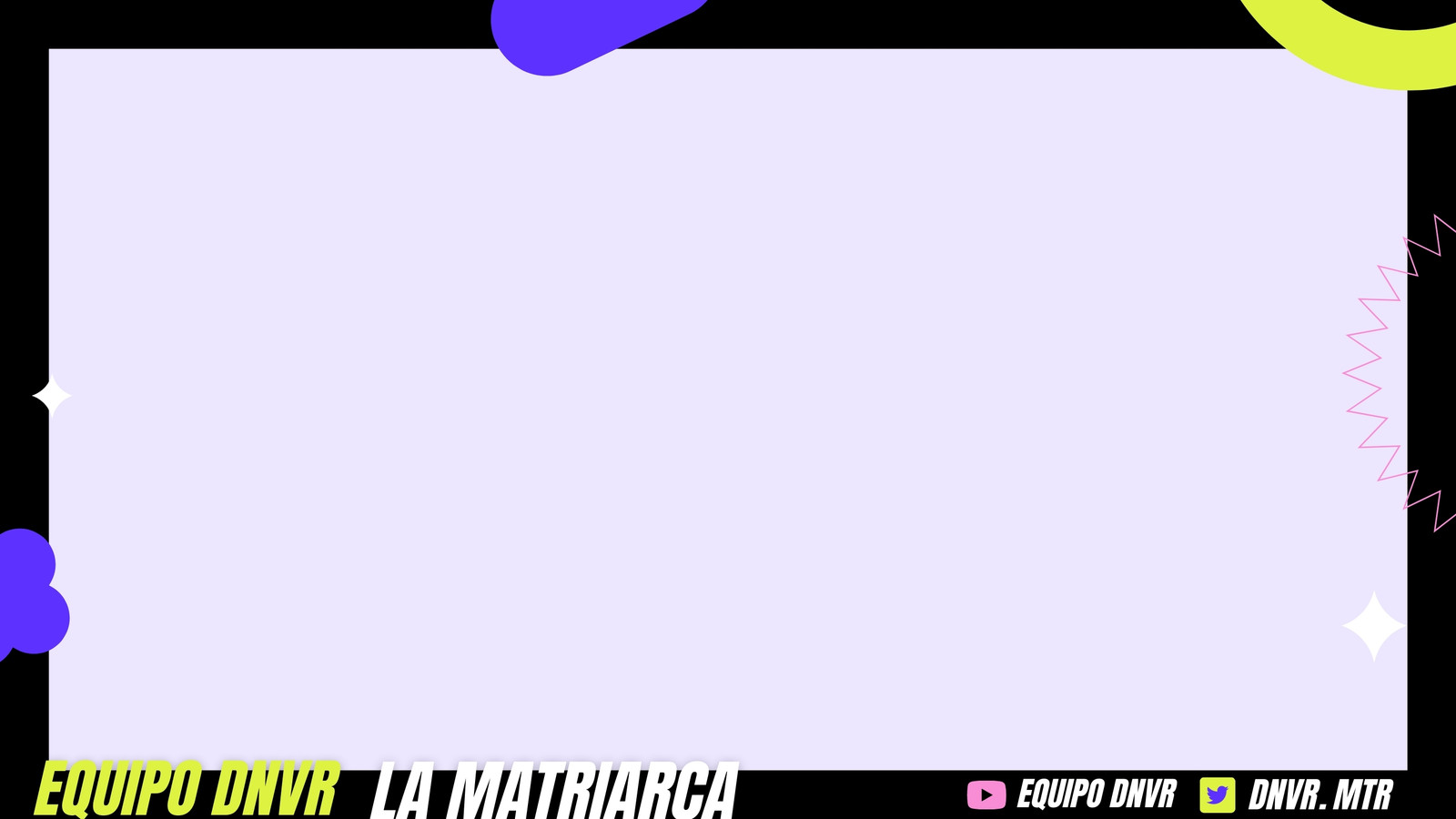 Colorido Formas Fuerte Capa Superpuesta de Cámara Web de Twitch