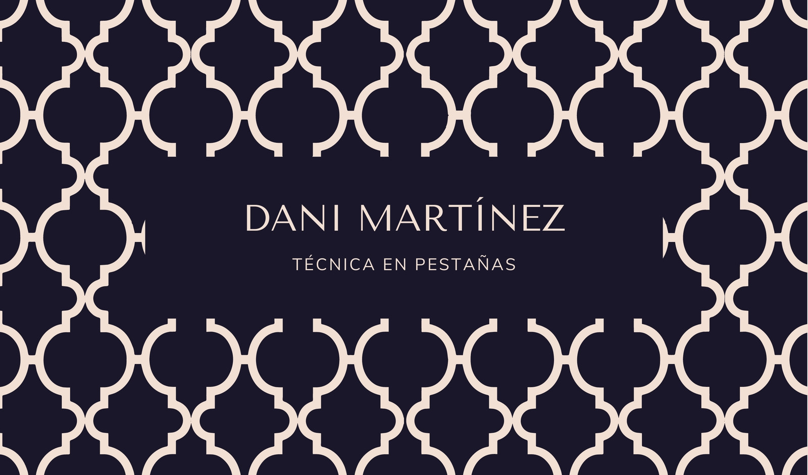 Beige y Negro Belleza Elegante Tarjeta de Presentación