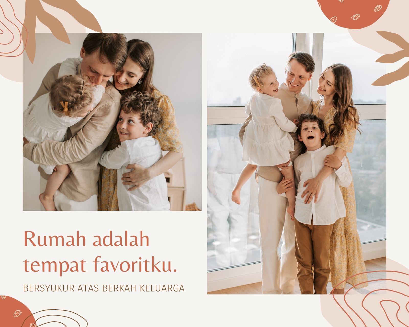 Koral dan Merah Muda Pastel Alam Keluarga Animasi Kolase Foto Koral dan Merah Muda Pastel Alam Keluarga Animasi Kolase Foto