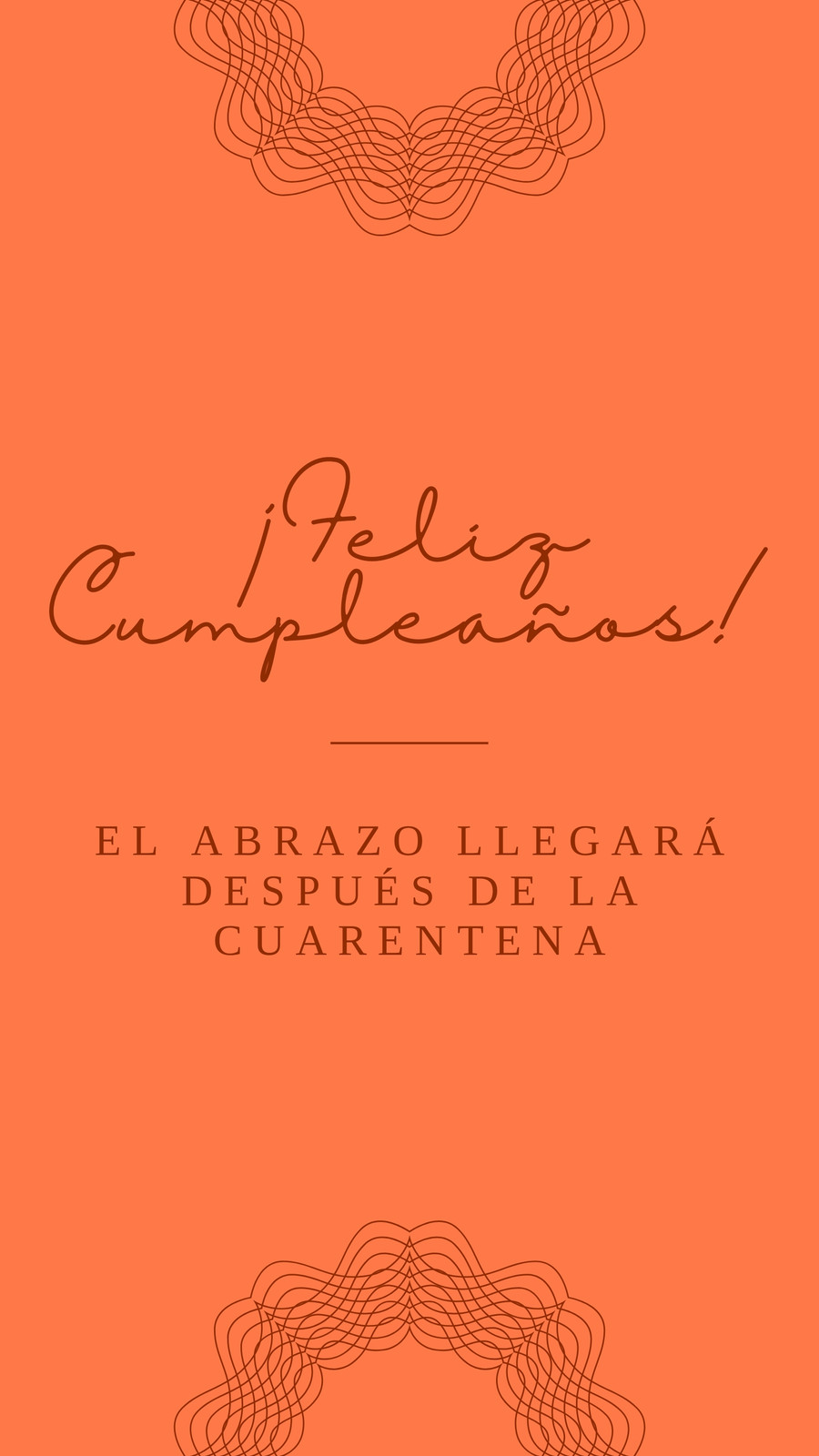 Instagram Story de cumpleaños lujosa, color damasco, letras y figuras color bronce Instagram Story de cumpleaños lujosa, color damasco, letras y figuras color bronce