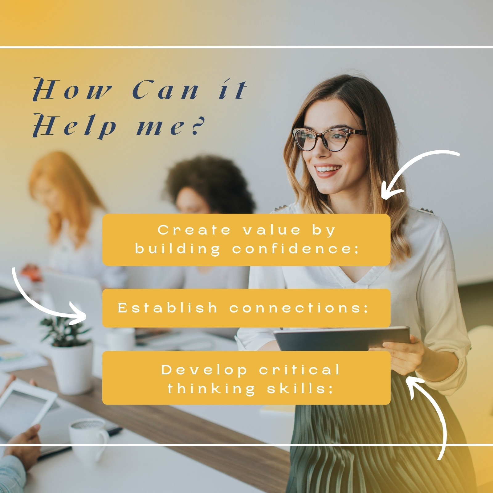 Yellow Topics | How can I Help Topics | Elegant Instagram Post