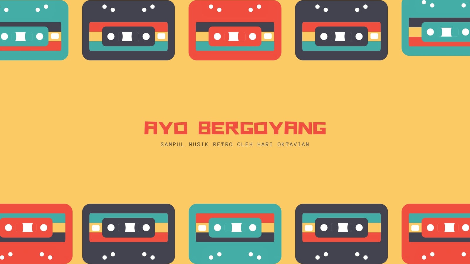 Banner Youtube Kaset Pita Musik Retro Warna-warni Banner Youtube Kaset Pita Musik Retro Warna-warni