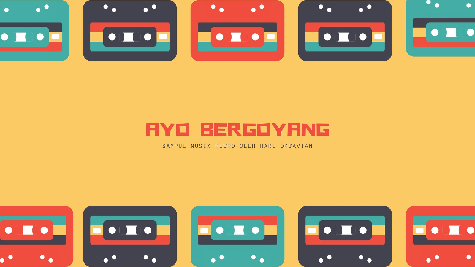Banner Youtube Kaset Pita Musik Retro Warna-warni Banner Youtube Kaset Pita Musik Retro Warna-warni