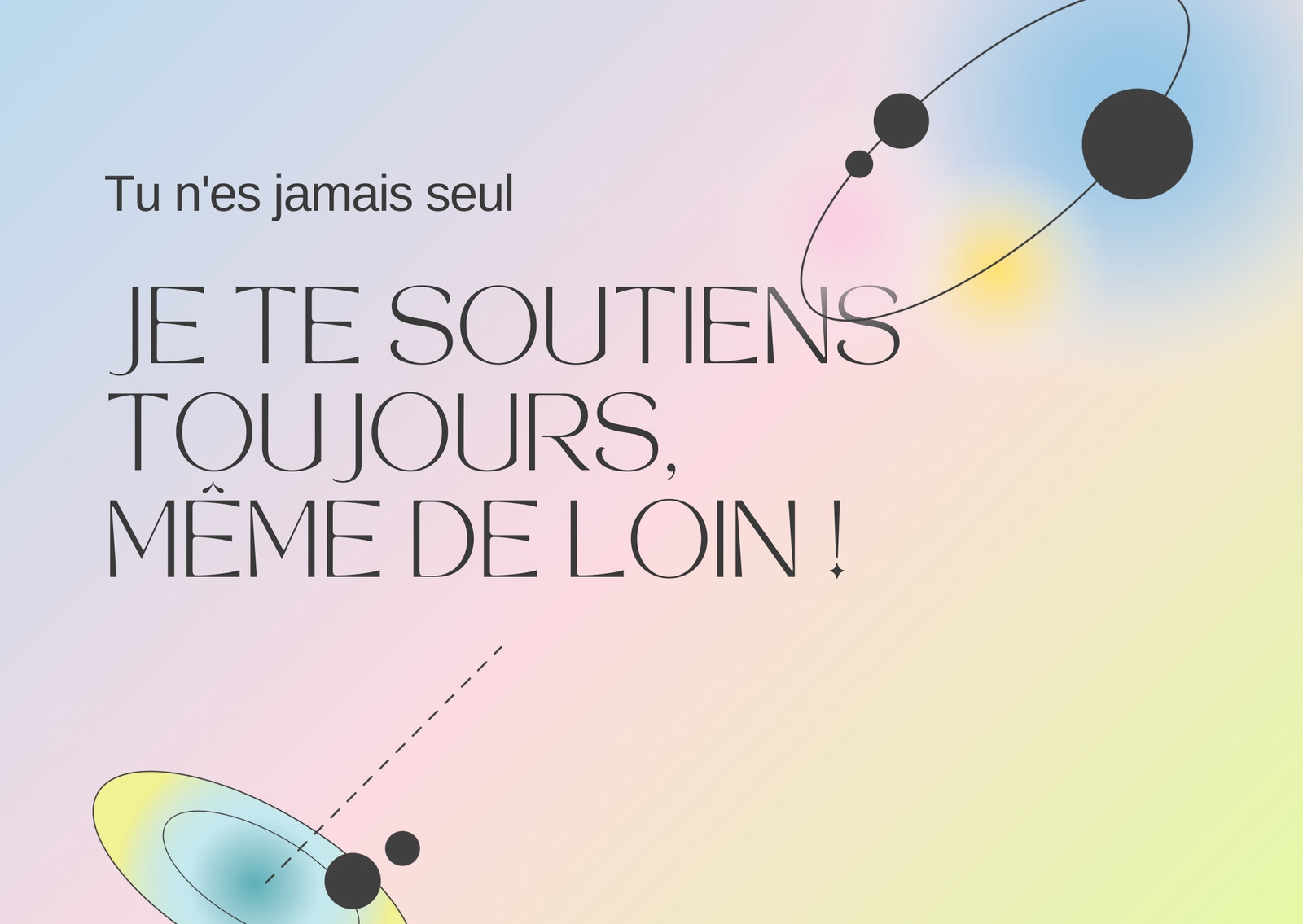 Bleu Pastel Rose et Jaune Décontractant Dégradé Soutien Collègue E-carte Bleu Pastel Rose et Jaune Décontractant Dégradé Soutien Collègue E-carte