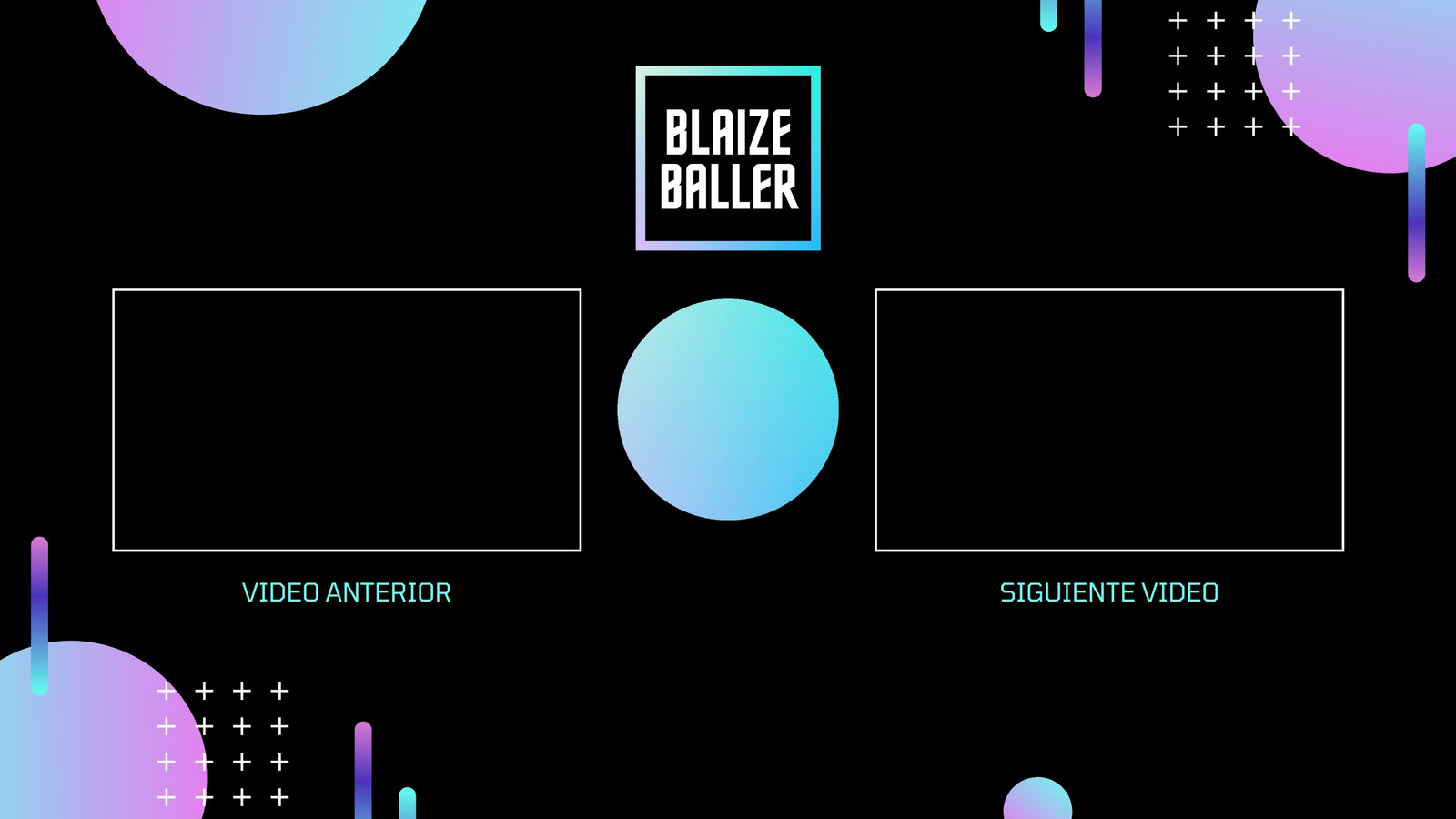 Negro Morado y Cian Neón Noir / Deportes Vaporwave Clip de Salida de YouTube Negro Morado y Cian Neón Noir / Deportes Vaporwave Clip de Salida de YouTube