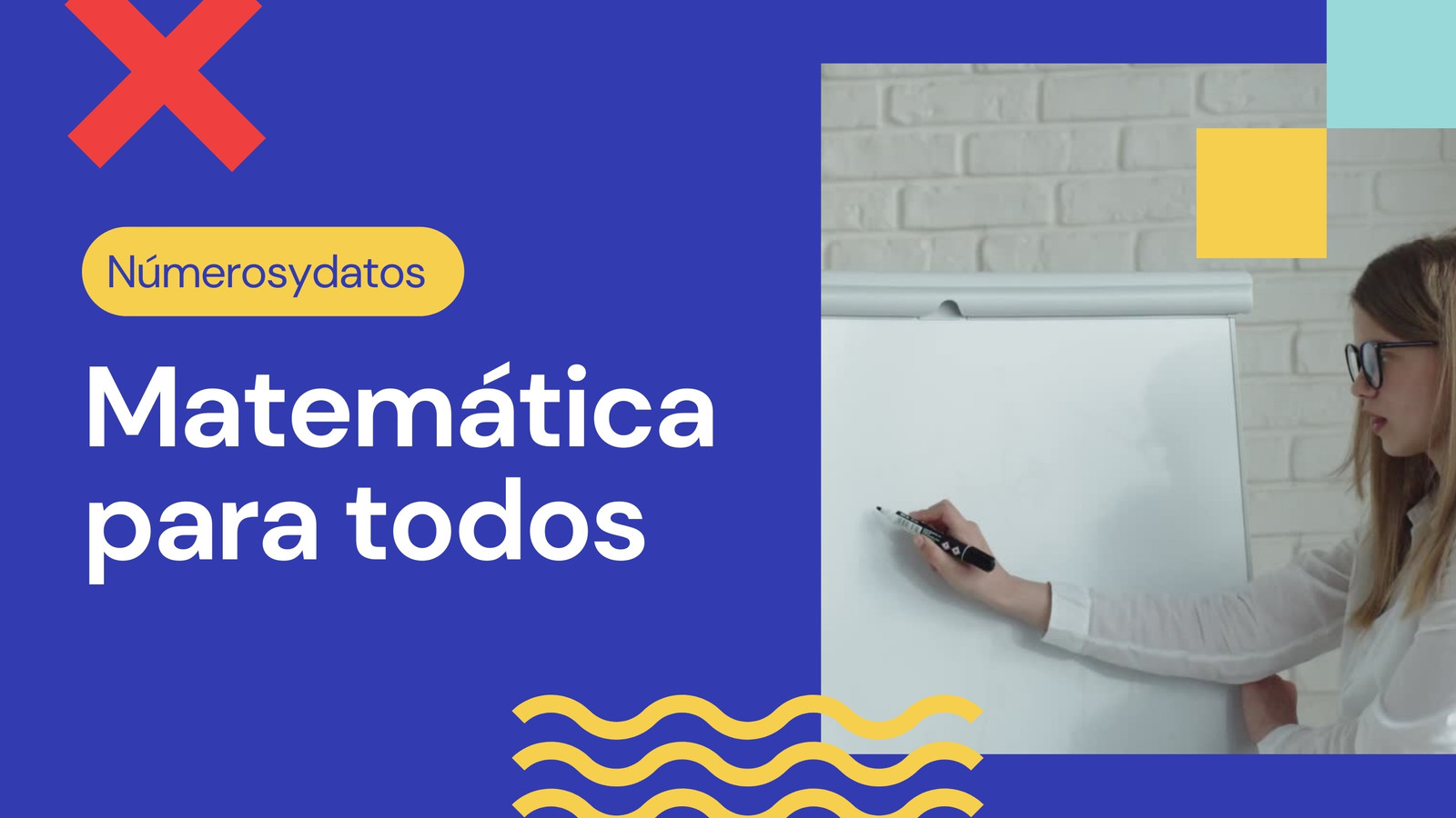 Azul Amarillo Azul Claro Blanco Rojo Moderno Educativo Intro de YouTube