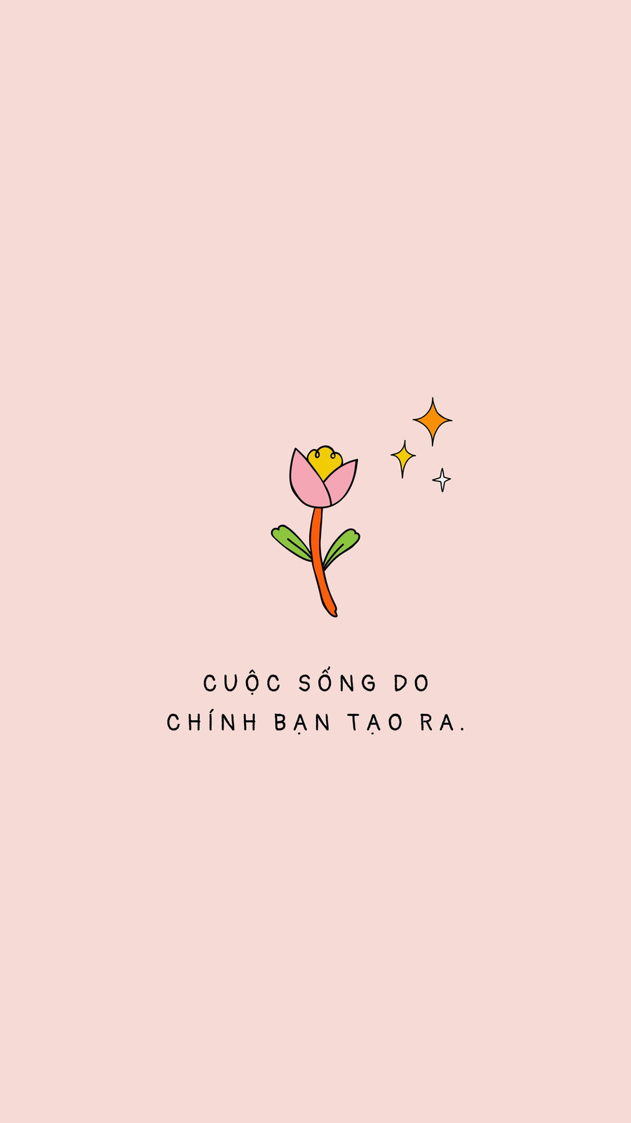 Mẫu hình nền điện thoại hoa vẽ tay màu hồng Mẫu hình nền điện thoại hoa vẽ tay màu hồng