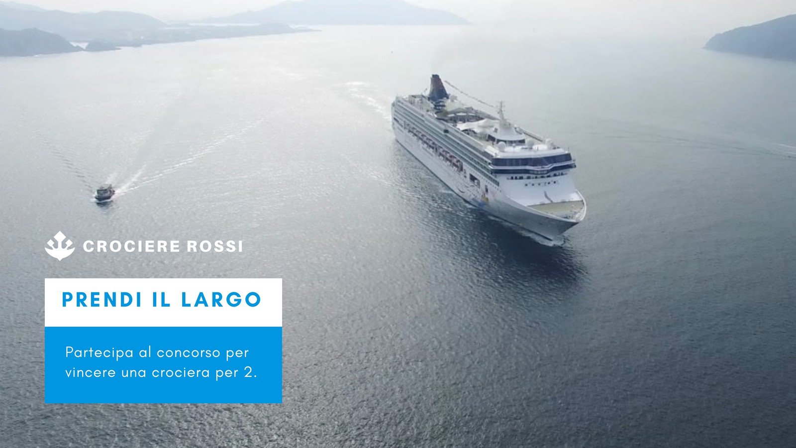 Bianco e Blu Agenzia di Viaggi Inserzione In-Stream