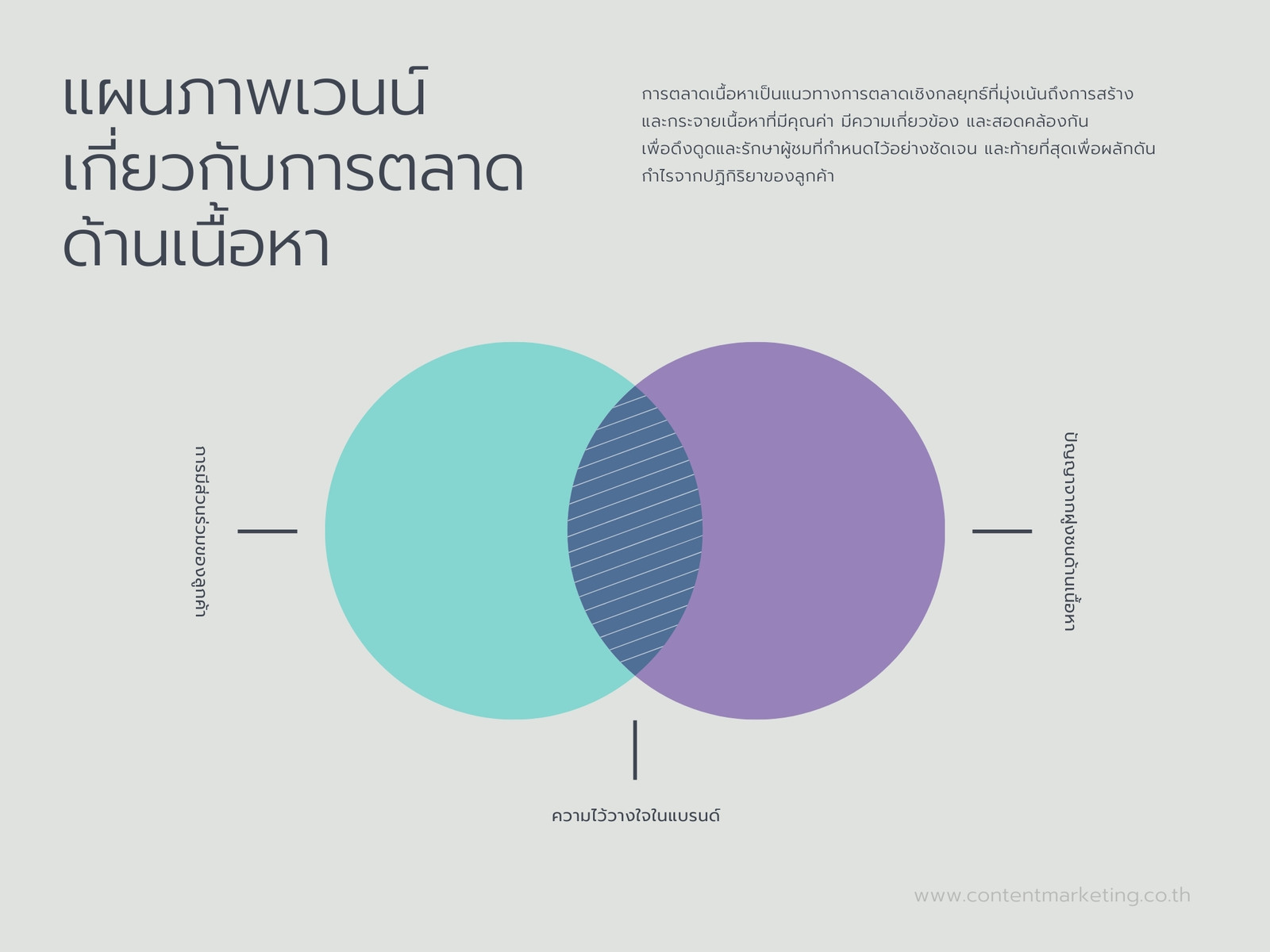 แผนภาพ เวนน์ การตลาด เนื้อหา