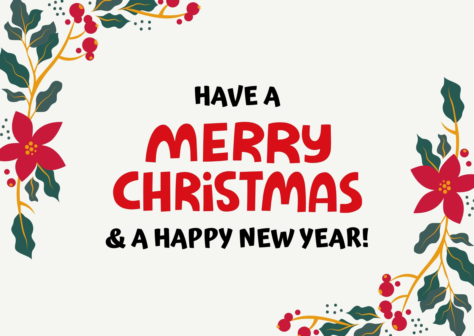 Page 5 - Free printable business holiday card templates | Canva