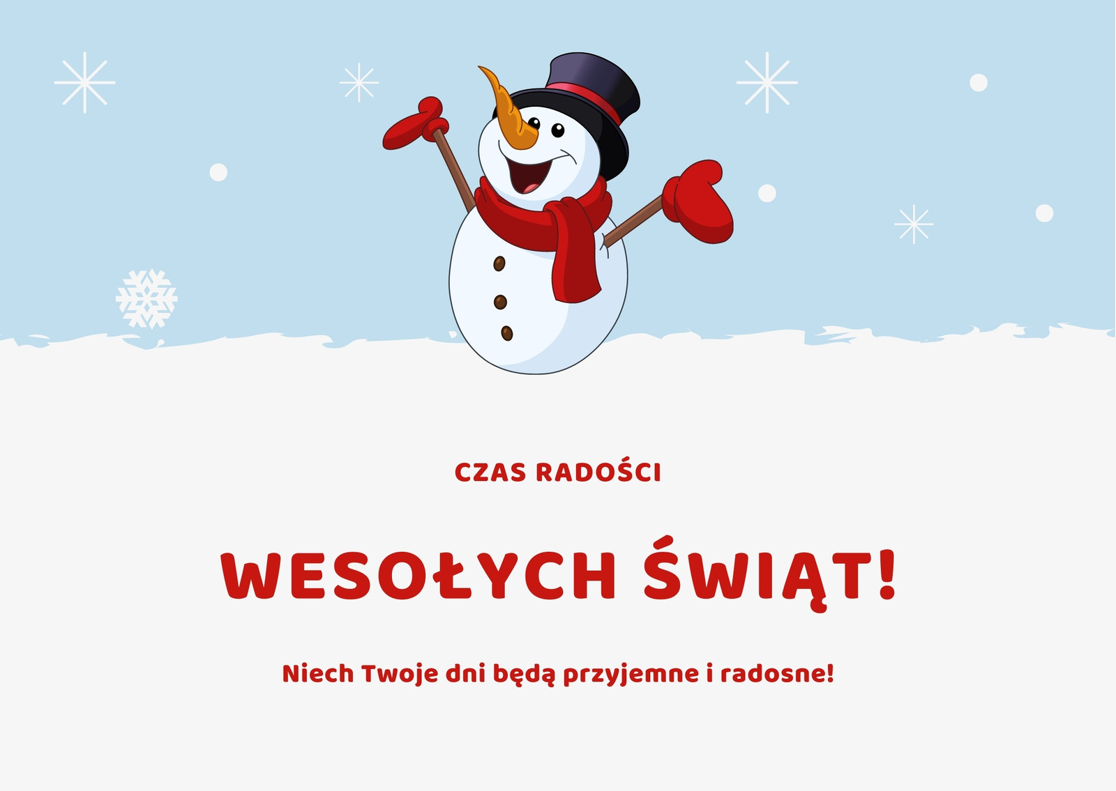 Ilustrowana Bałwan Świąteczna Pocztówka Ilustrowana Bałwan Świąteczna Pocztówka