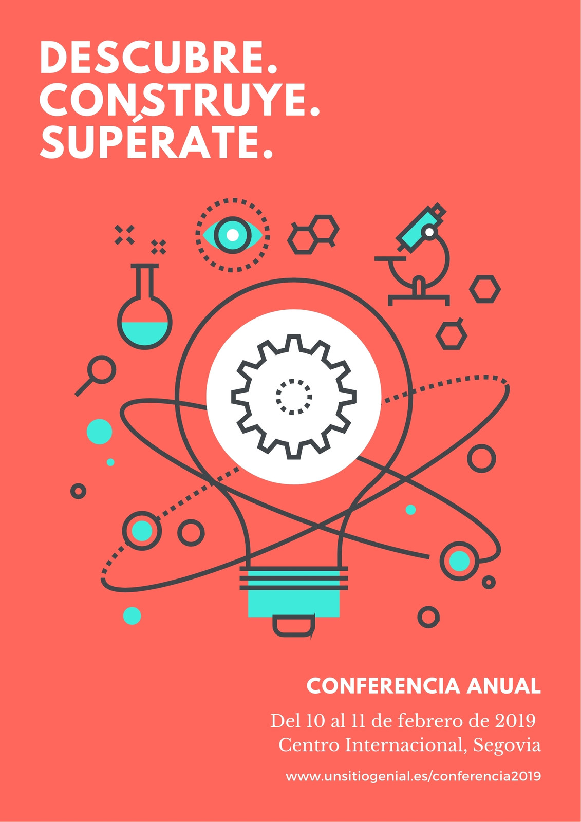 Póster Empresa Conferencia Ideas Rojo Claro Póster Empresa Conferencia Ideas Rojo Claro