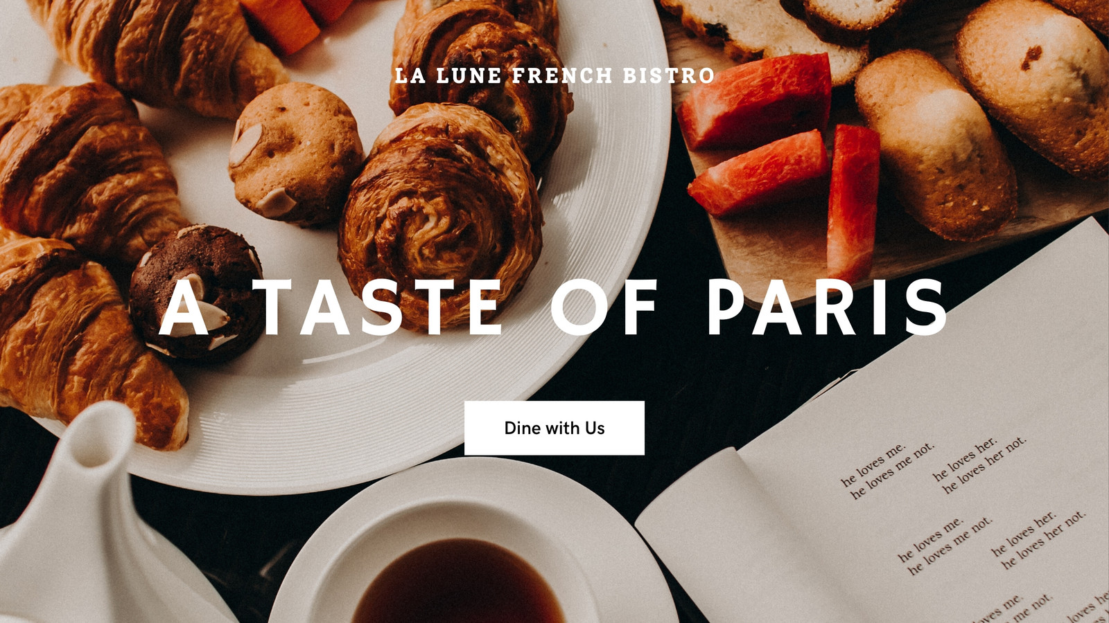 White and Black Photographic Food & Restaurant Service Website White and Black Photographic Food & Restaurant Service Website