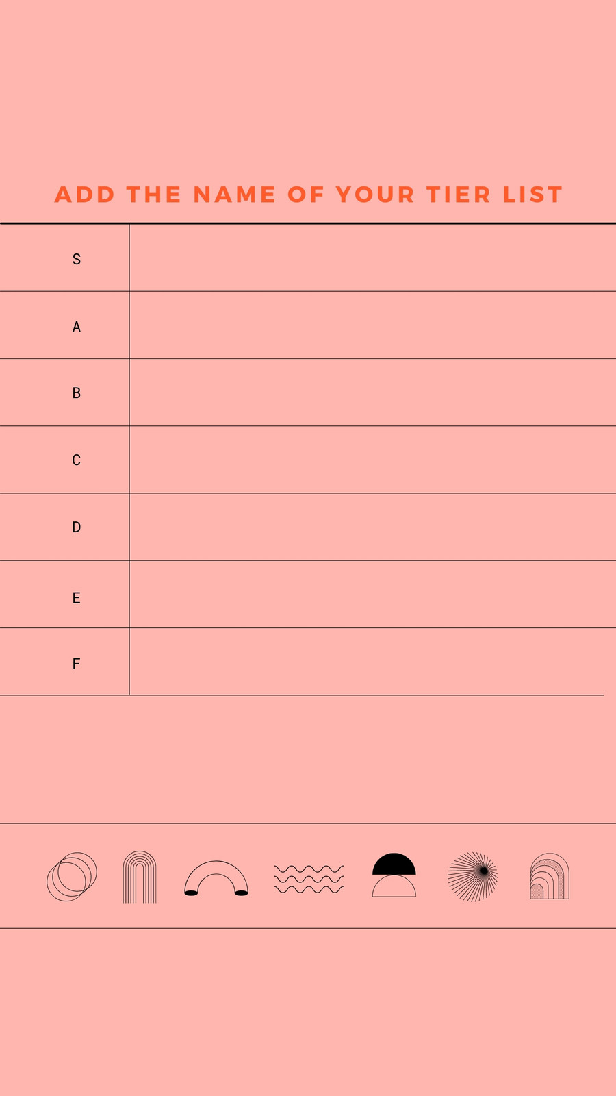 Olive Green Black and Rose Pink Minimal Swiss Tier List Olive Green Black and Rose Pink Minimal Swiss Tier List