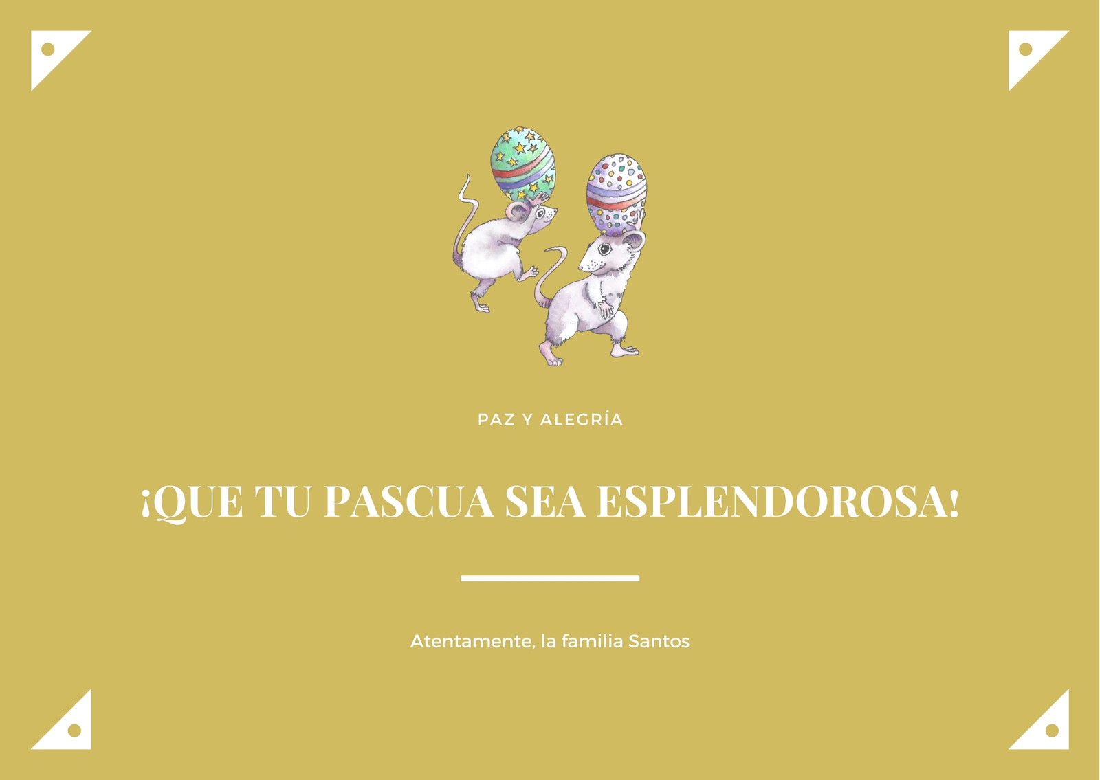Brillante Pascua Ilustrado Dorado Postal Brillante Pascua Ilustrado Dorado Postal