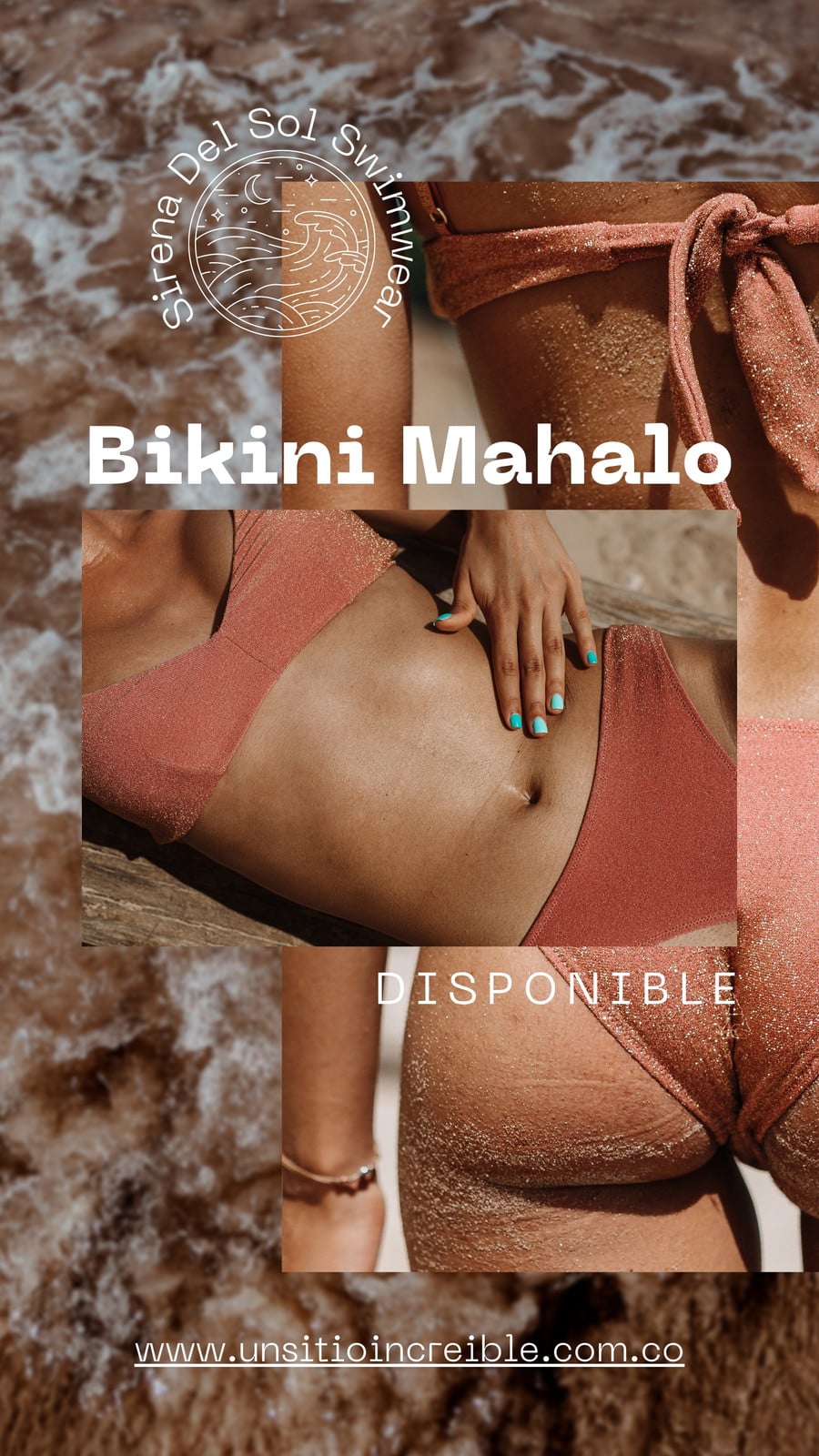 Story de Instagram Coral Bold Marca de traje de baño