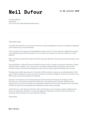 lettre de motivation pour une vap Lettre de motivation VAP : exemple et bonnes pratiques main image 1
