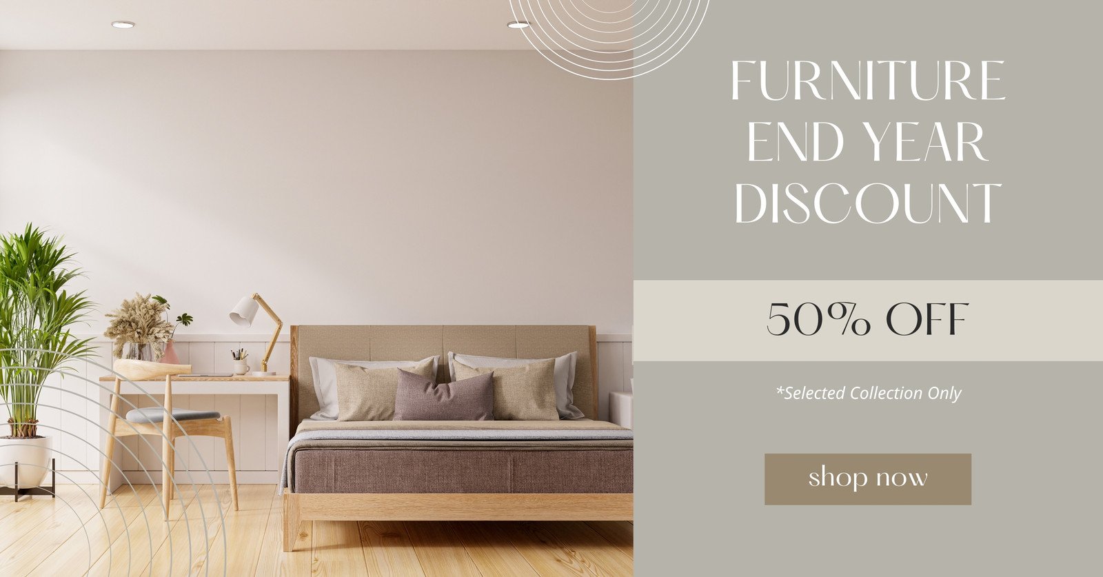 Neutral Aesthetic Furniture Sale Facebook Ads