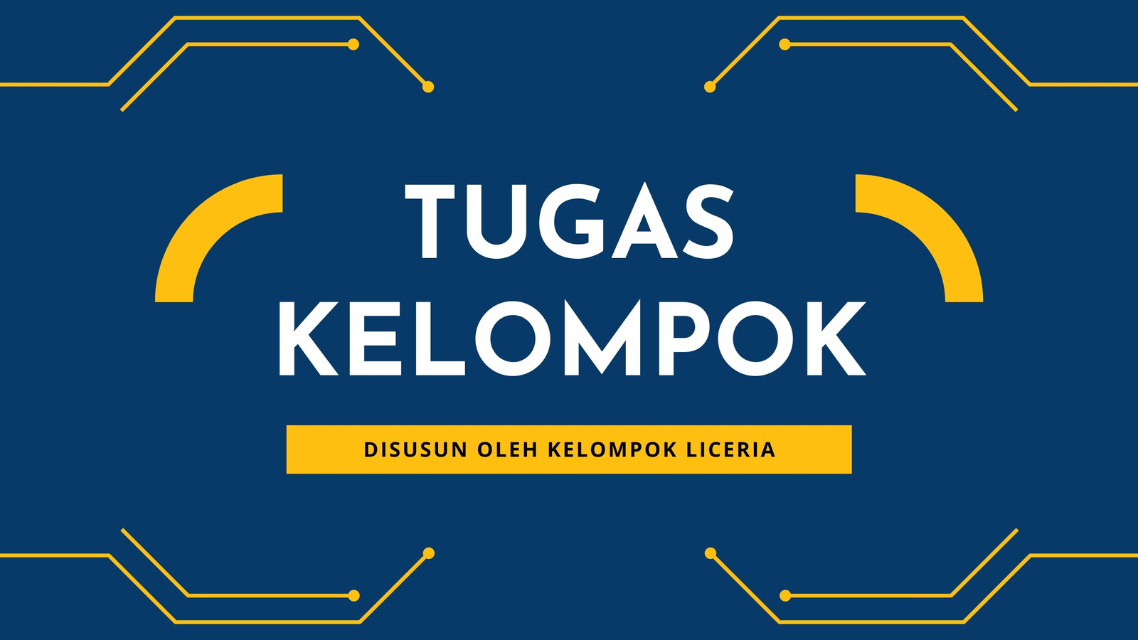 Gratis desain contoh biru kuning - Canva