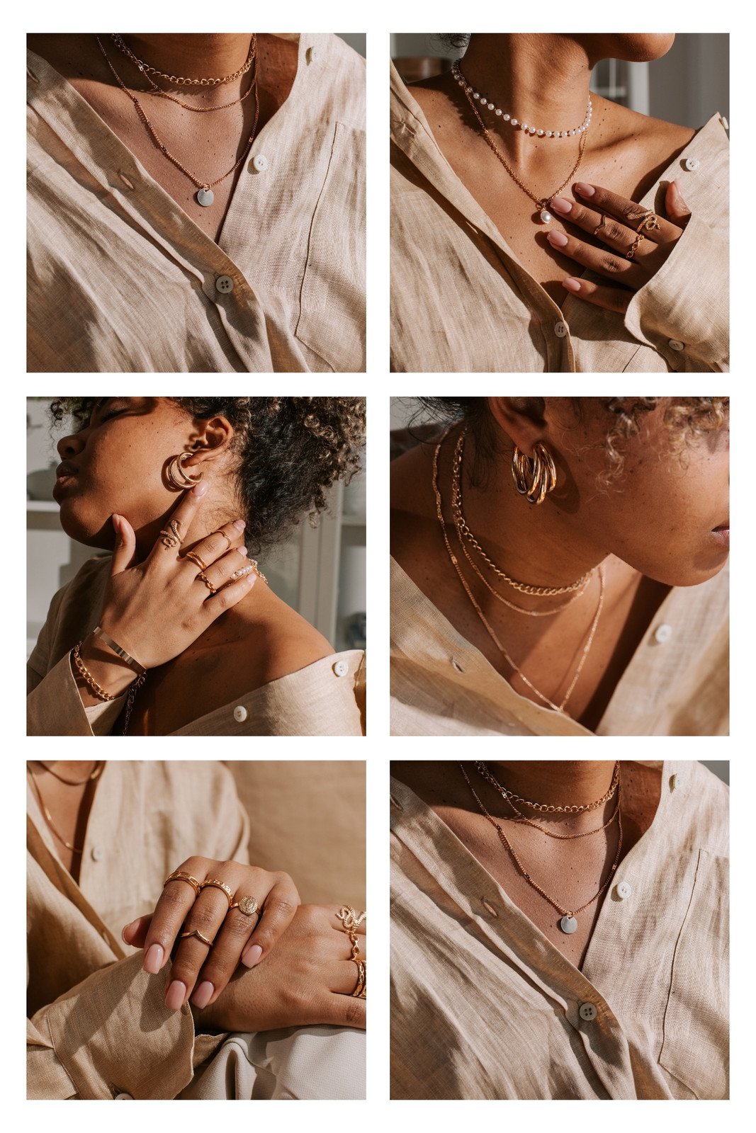 Brown Simple Photo Collage