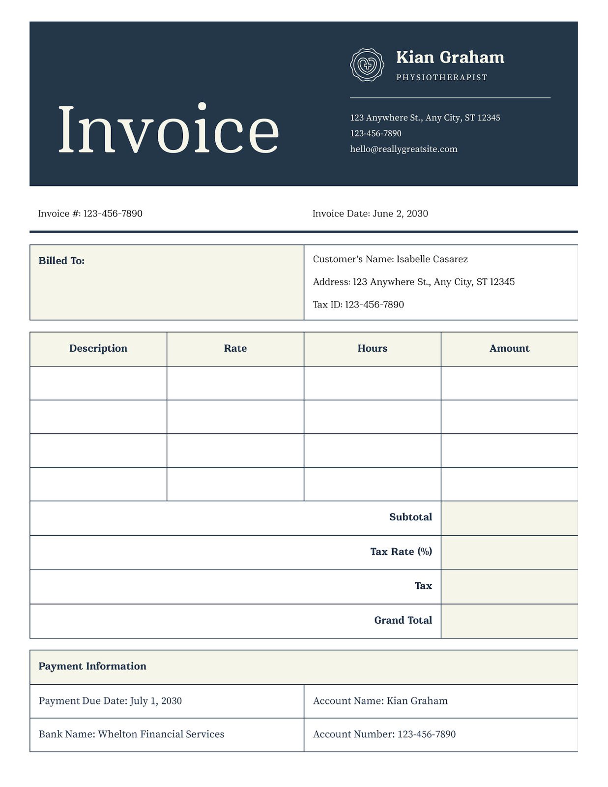 Consulting Invoice Doc