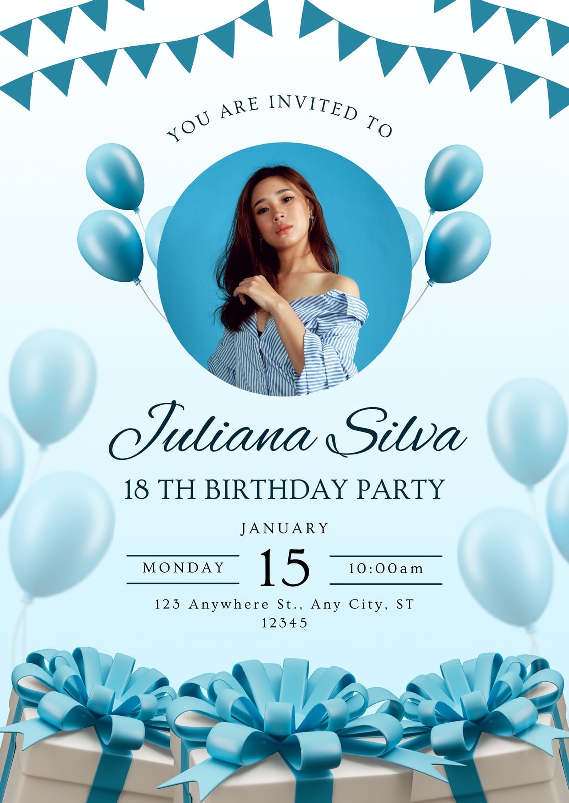 maxi dress birthday Halloween Costume Party Invitation main image 0