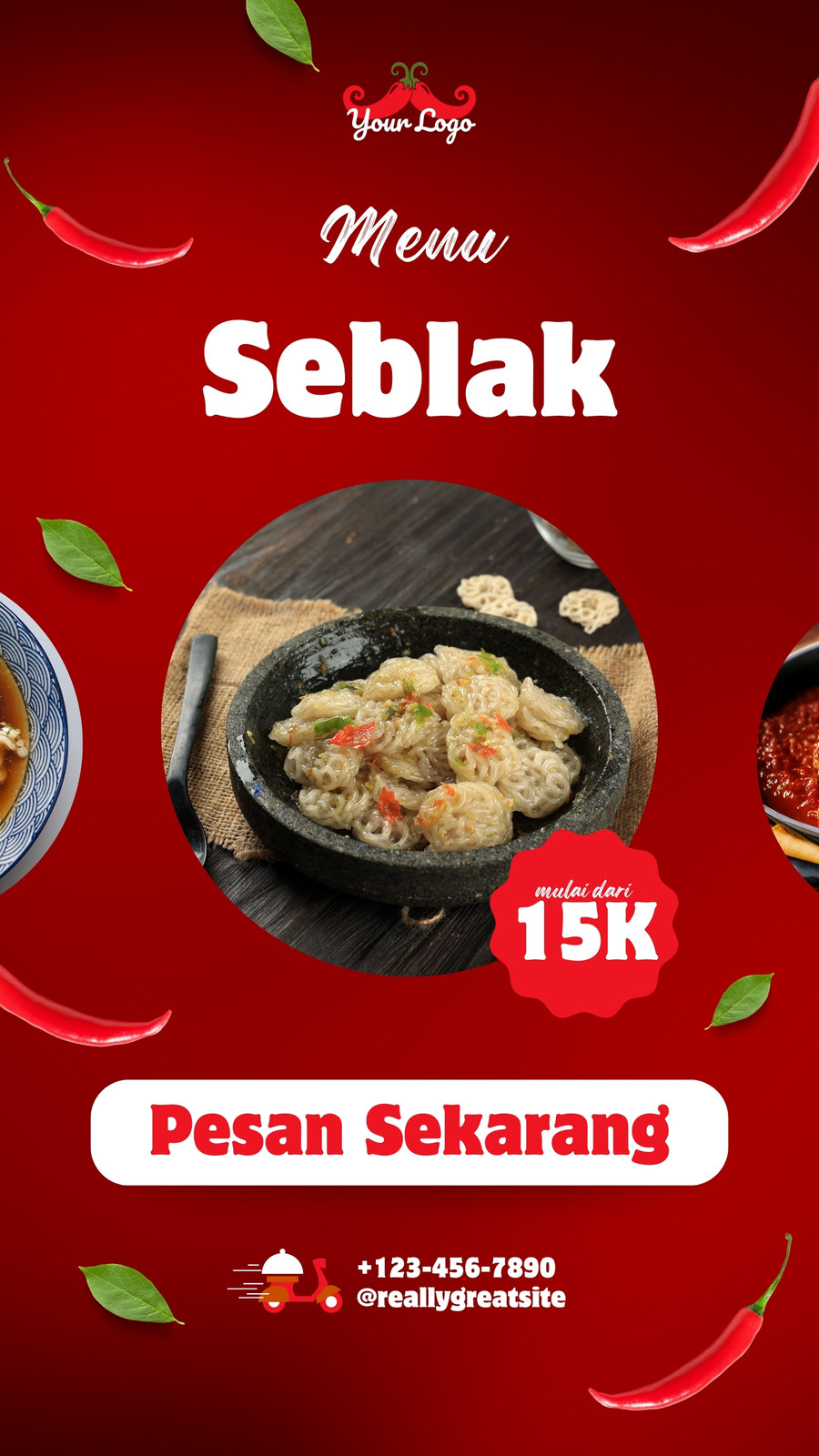 Merah Modern Promosi Makanan Video Seluler Merah Modern Promosi Makanan Video Seluler