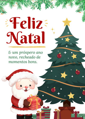 Modelos de Arte de Natal customizáveis e grátis