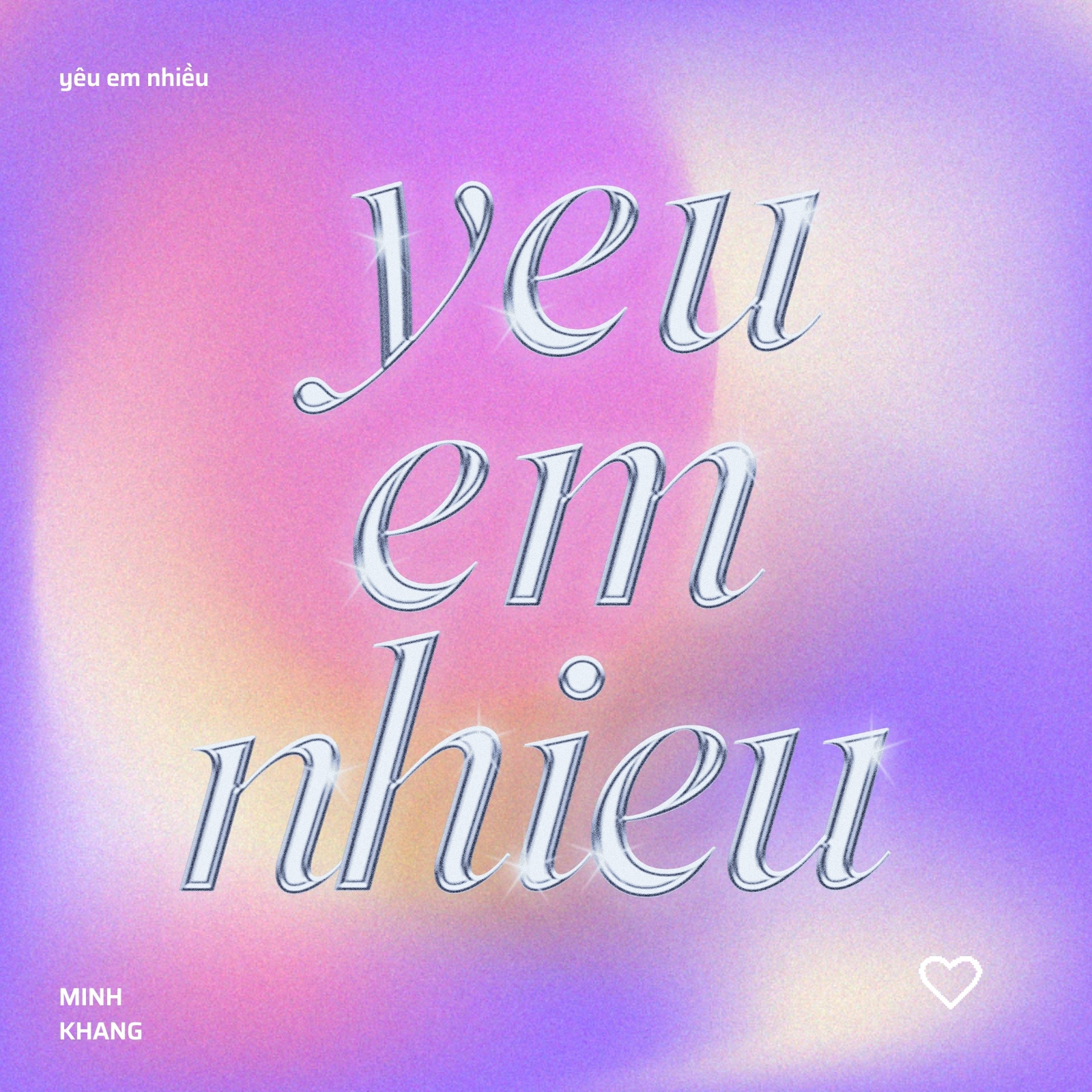 Bìa album Yêu em nhiều chuyển sắc hồng tím Bìa album Yêu em nhiều chuyển sắc hồng tím