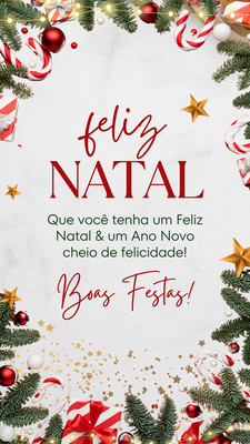 Mensagem de Feliz Natal - Imagem de Feliz Natal Grátis para editar