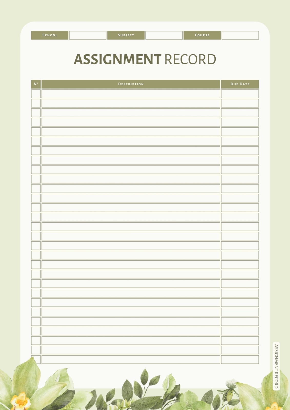 Page 7 - Free and customizable tracker templates