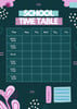 Timetable Stylised Free and customizable timetable templates | Canva